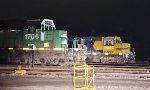 In the BNSF yard side by side